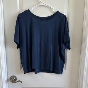 Lululemon cates tshirt sublimado pigment dye true navy